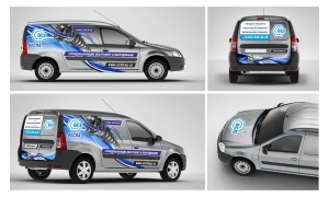 Разработка дизайн-макета Брендирования автомобиля
