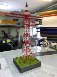 Изготовление макета телевышки.