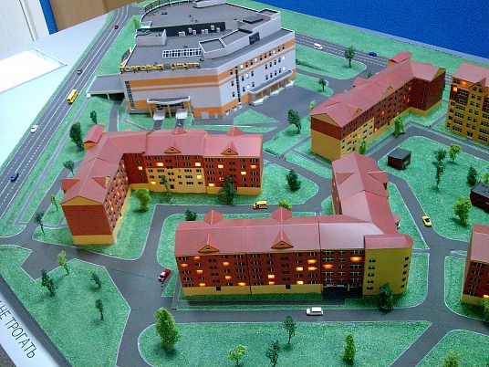 Изготовление архитектурных моделей, проектов зданий, городов.