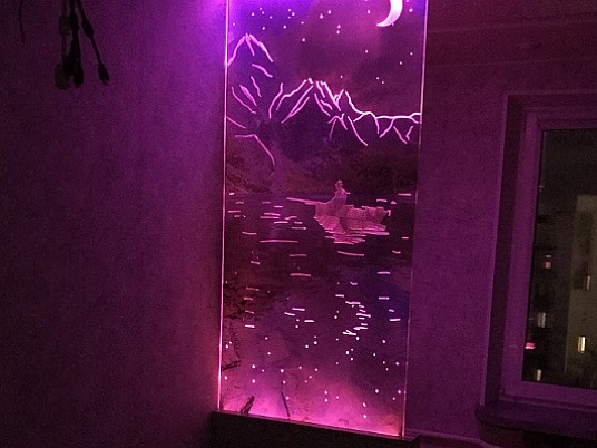 Перегородка с подсветкой