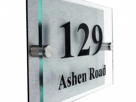 Объемная табличка, двухъярусная табличка